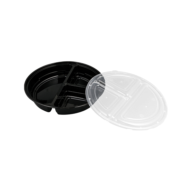 Cutie de fast-food din plastic cu capac transparent