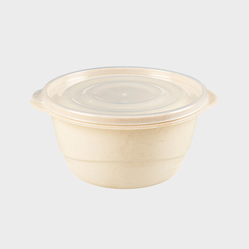 Cutie de fast-food din plastic cu capac rotund PFB009