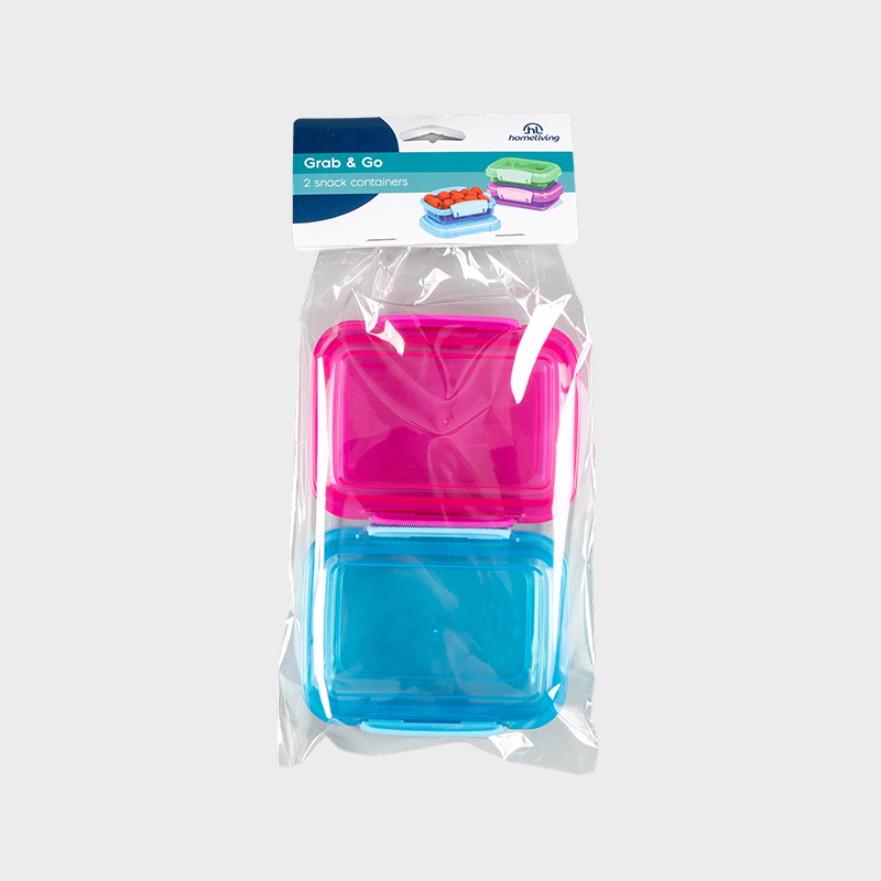 Cutie de fast-food din plastic cu capac rotund PFB004