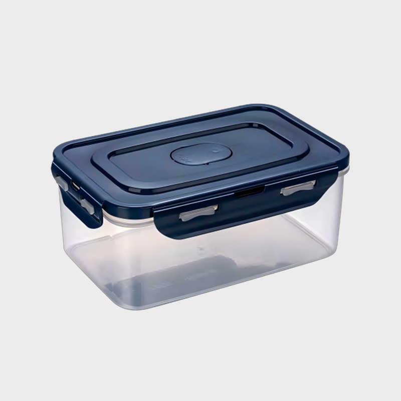 PFS002 Recipient dreptunghiular PP pentru depozitarea alimentelor de 1420 ml cu capac ventilat cu blocare pe 4 laturi